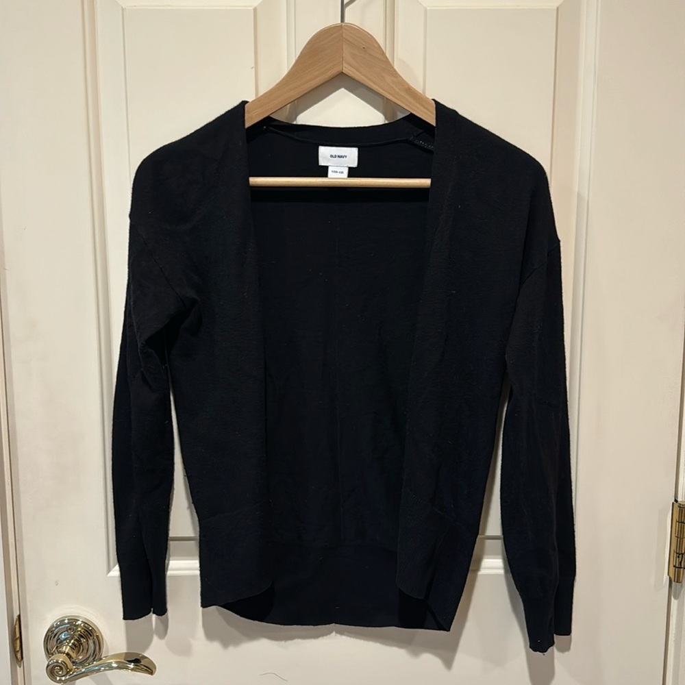 Girls Black Cardigan